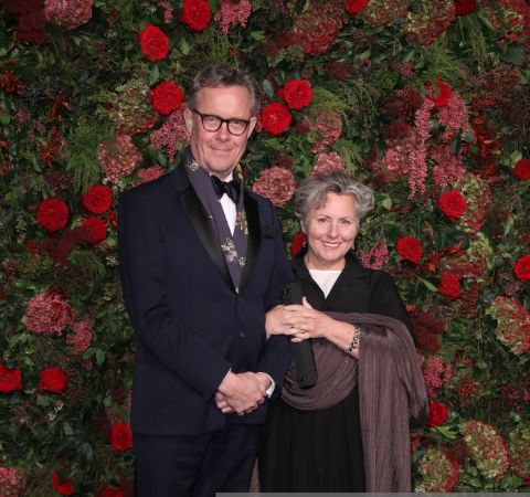 Alex and his wife, Lesley Moors at Evening Award Function